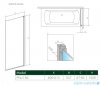  Radaway Nes Black Pnj Frame parawan nawannowy 60cm prawy 10011060-54-56R